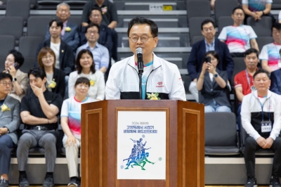 민경선 고양시장, 2026년 고양특례시장기 배드민턴대회서 축사1